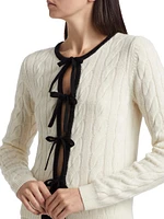 Wool & Cashmere Cabled Cardigan
