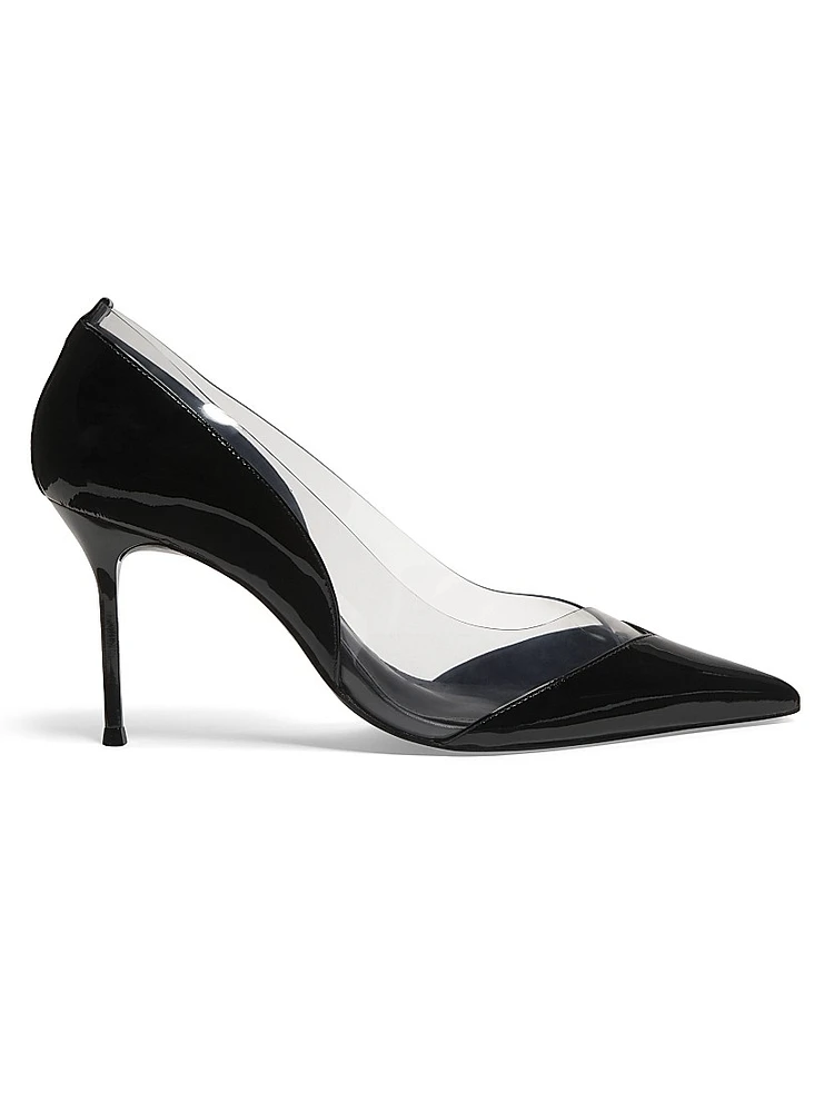 Andie 90MM Patent Leather & PVC Pumps