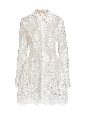 Adelaide Lace Appliqué Minidress