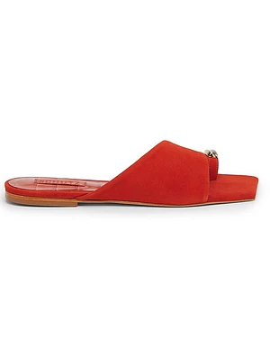 Jodie Embellished Suede Sandals