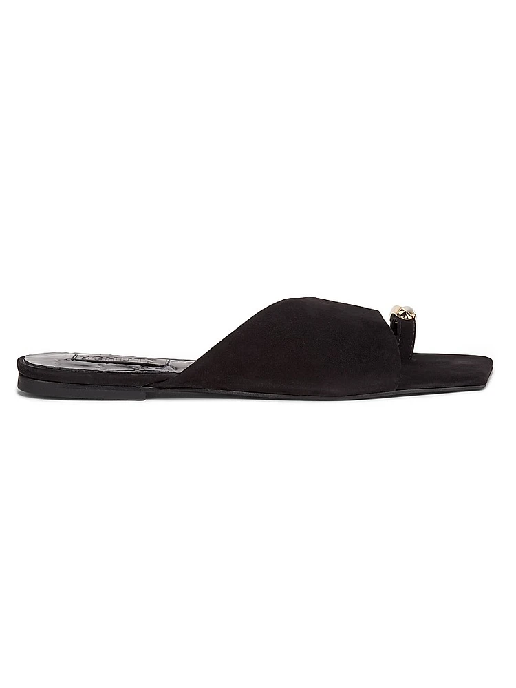 Jodie Nubuck Leather Flats