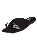 Jodie Nubuck Leather Flats