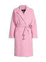Civada Tie-Waist Wool-Blend Coat