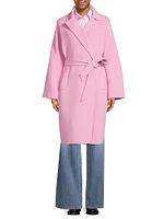 Civada Tie-Waist Wool-Blend Coat