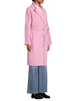 Civada Tie-Waist Wool-Blend Coat