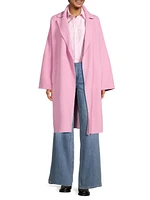 Civada Tie-Waist Wool-Blend Coat