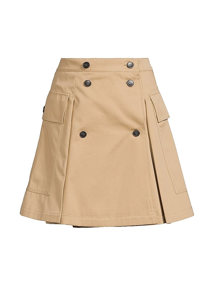 Zebio Cotton Wrap-Front Skort