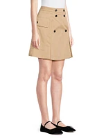 Zebio Cotton Wrap-Front Skort