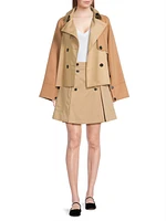 Zebio Cotton Wrap-Front Skort