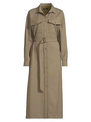 Clown Belted Midi Shirtdress