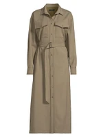 Clown Belted Midi Shirtdress