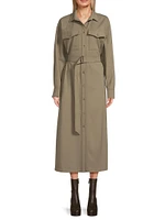 Clown Belted Midi Shirtdress