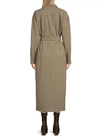Clown Belted Midi Shirtdress