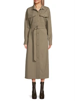 Clown Belted Midi Shirtdress