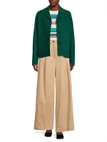 Nebbie Cotton Wide-Leg Trousers