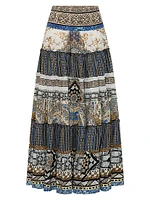 Make Me Your Mosiac Tiered Circle Skirt