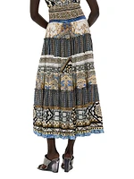 Make Me Your Mosiac Tiered Circle Skirt