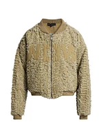 Husk Distressed Cotton Bomber Jacket