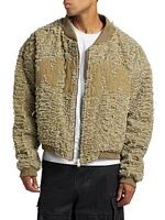 Husk Distressed Cotton Bomber Jacket