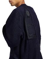 Logo Knit V-Neck Sweater