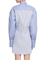 Mixed Stripe Shirtdress