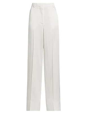 Loose Crease-Front Trousers
