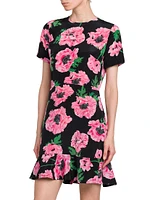 Iconic Poppy Print Minidress