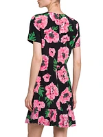 Iconic Poppy Print Minidress