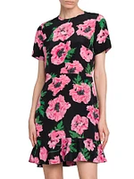 Iconic Poppy Print Minidress