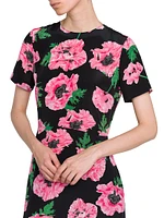 Iconic Poppy Print Minidress