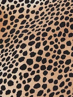 Cheetah Stretch-Crepe Minidress