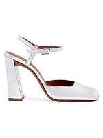 Charlotte 95MM Mirrored Leather Pumps