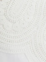 Lace-Trim Button-Front Shirt
