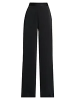 Satin Wide-Leg Pants