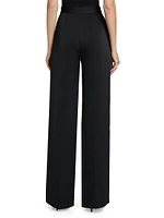 Satin Wide-Leg Pants