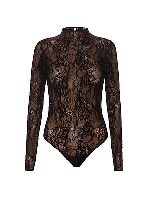 Lace Long-Sleeve Bodysuit
