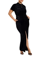 Fit For Success Velvet Maxi Dress