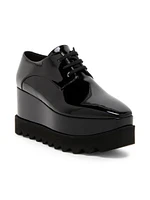Elyse Shiny Patent 75MM Platform Lace-Up Shoes