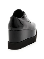 Elyse Shiny Patent 75MM Platform Lace-Up Shoes