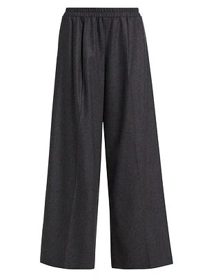 Eva Wool-Blend Wide-Leg Pants