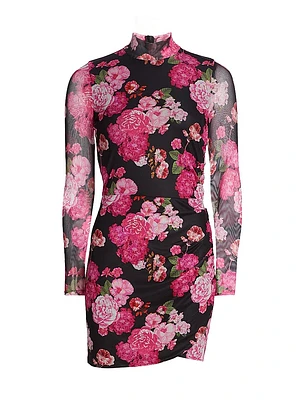 Talulla Floral Mesh Minidress