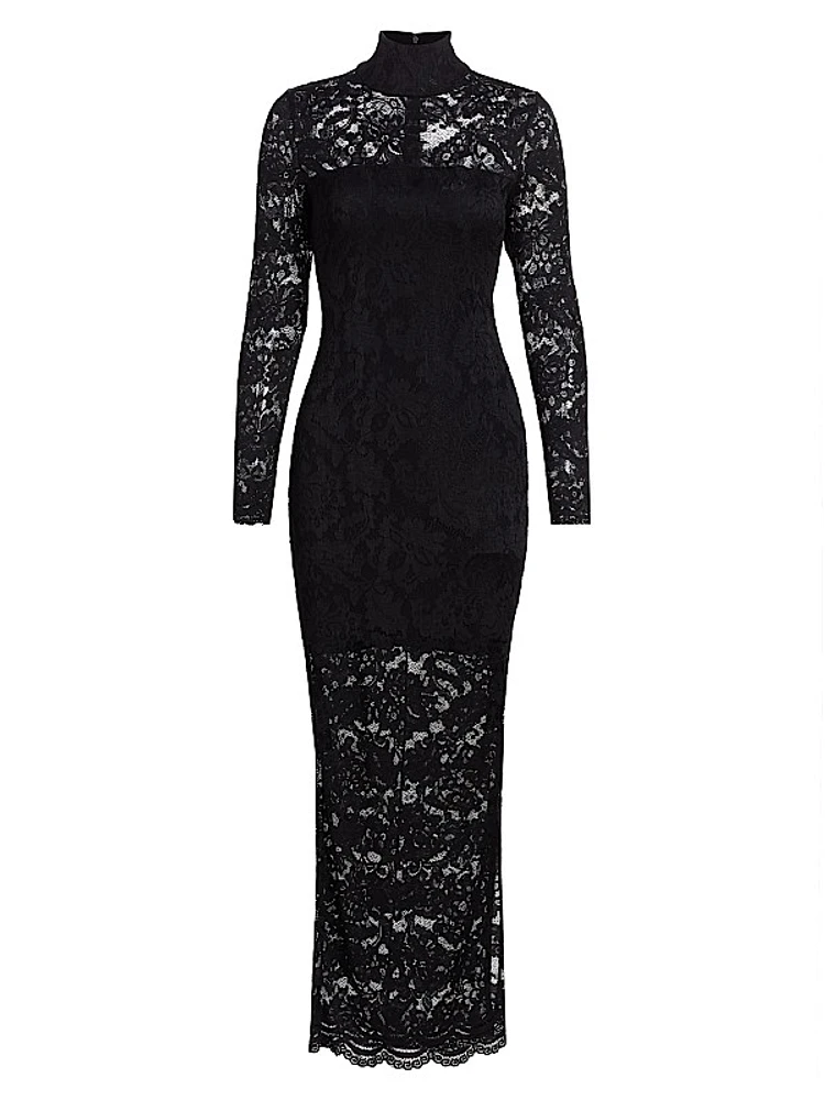 Choi Lace Body-Con Maxi Dress