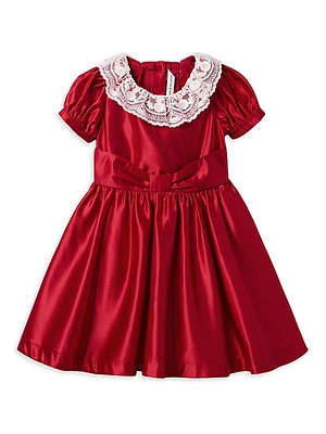 Little Girl's & Girl's Janie and Jack X American Girl Holiday Holly Party Dress