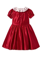 Little Girl's & Girl's Janie and Jack X American Girl Holiday Holly Party Dress