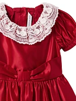 Little Girl's & Girl's Janie and Jack X American Girl Holiday Holly Party Dress