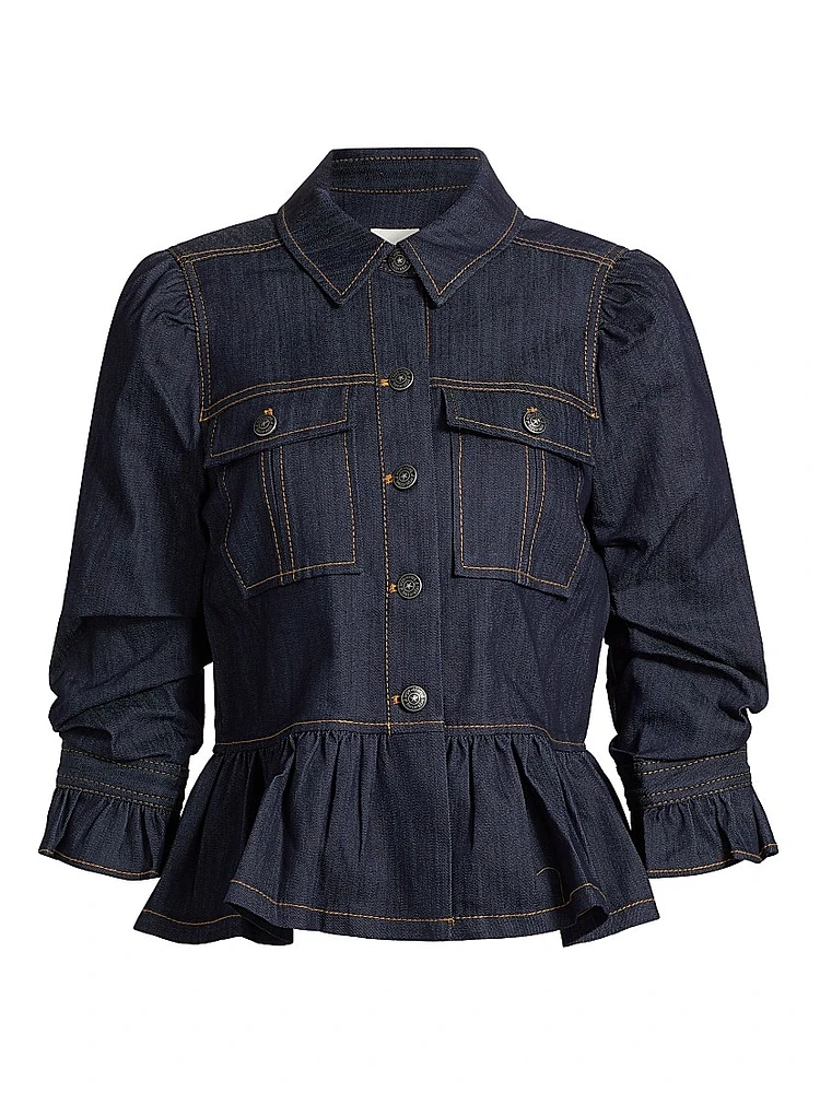 Delanie Denim Crop Jacket