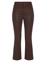 Kick High-Waist Slim-Fit Coated Jeans