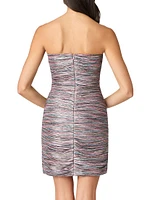 Sana Pleated Chiffon Minidress