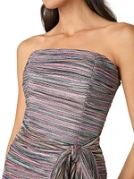 Sana Pleated Chiffon Minidress