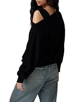 Margot Boatneck Off-The-Shoulder Sweater